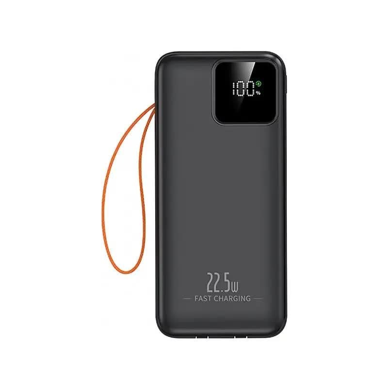 Повербанк SUNIX PB-60 30000 mAh 22,5W с LED-индикатором и встроенными кабелями (31589022)