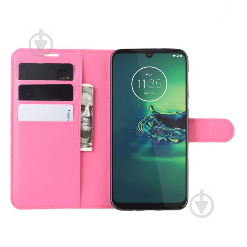 Чохол-книжка Litchie Wallet до Motorola Moto G8 Plus Rose (hub_ooeG81236) - фото 4