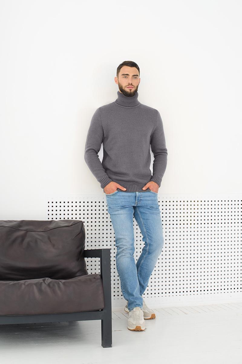 Гольф теплий SVTR з косим плечовим швом р. 52 Сірий (268) - фото 10 Гольф теплий SVTR з косим плечовим швом р. 52 Сірий (268) - фото 10