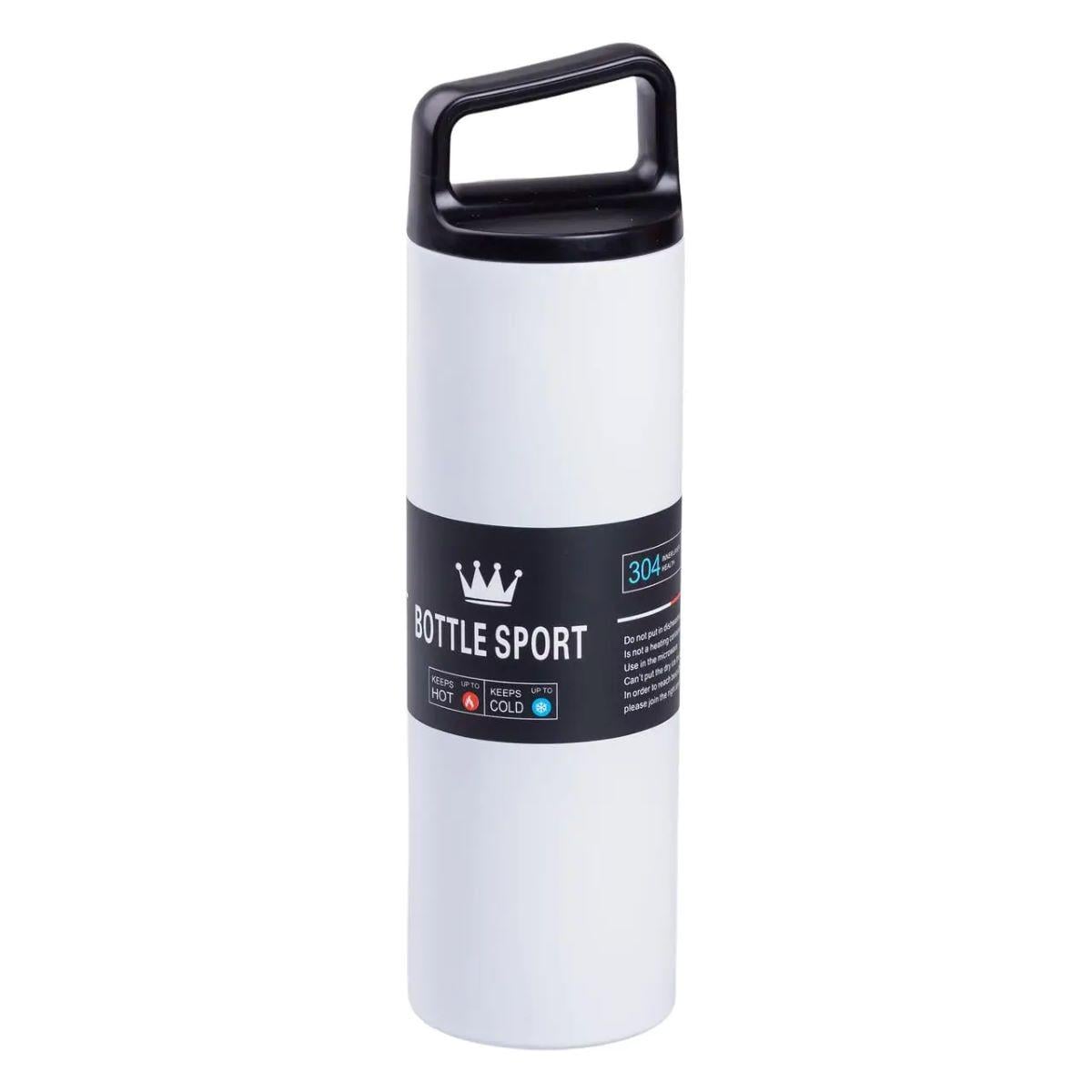 Термос металлический Bottle Sport с вакуумной изоляцией 500 мл Белый (HPGM5009W)