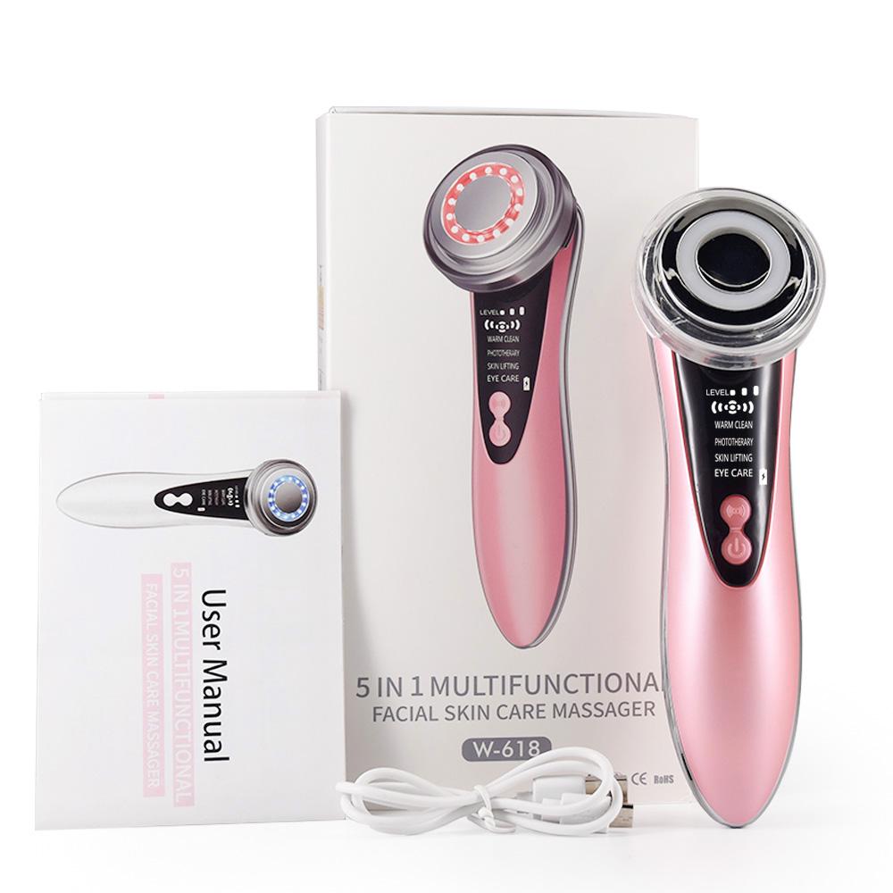 Массажер для лица  5в1 Facial Massager многофункциональный для ухода за кожей (536636) - фото 3