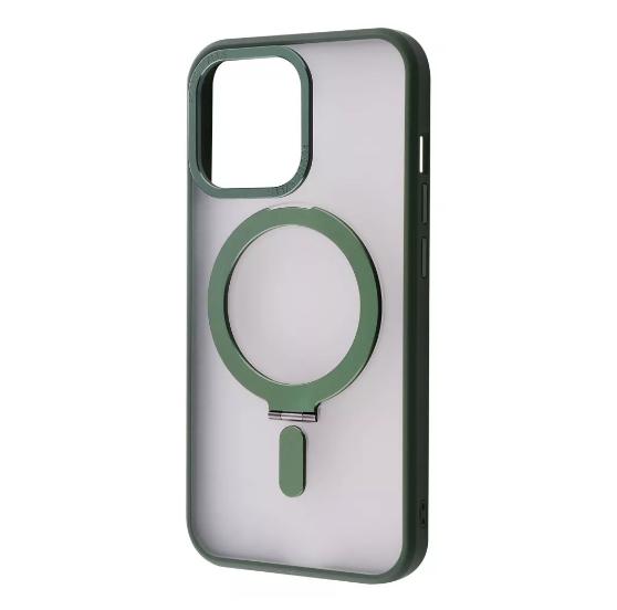 Чехол-накладка для телефона WAVE Premium Attraction Case with Magnetic Ring - iPhone 15  green (533190015)