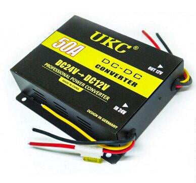 Авто инвертор конвертор преобразователь напряжения UKC 24V в 12V 50А