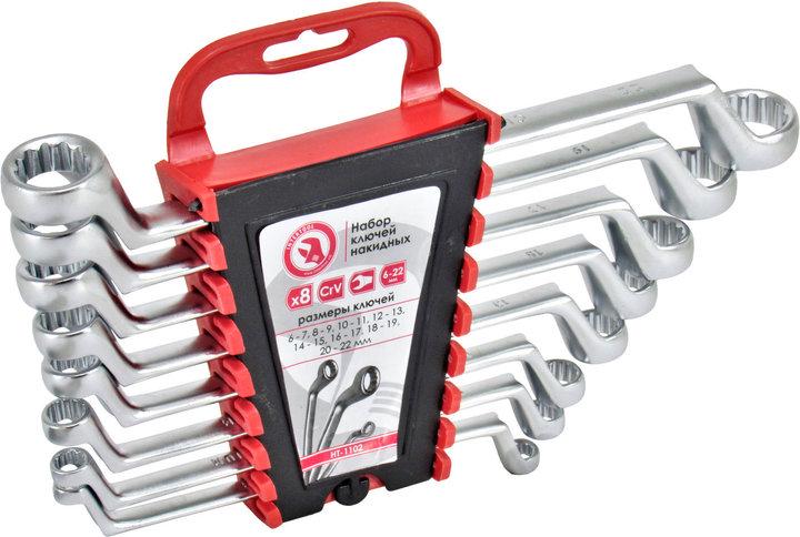 набор ключей накидных INTERTOOL HT-1102 6-22 мм Cr-V 8 ед. (1619148955)