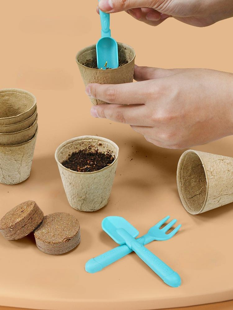 Набір для вирощування рослин міні-теплиця з системою поливу та підсвічуванням Білий з коричневим (459656414) - фото 6 Набір для вирощування рослин міні-теплиця з системою поливу та підсвічуванням Білий з коричневим (459656414) - фото 6