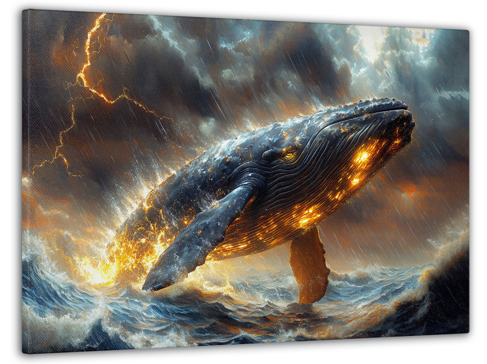 Картина на полотні Mako величний кит 60x100 см (MK10543)