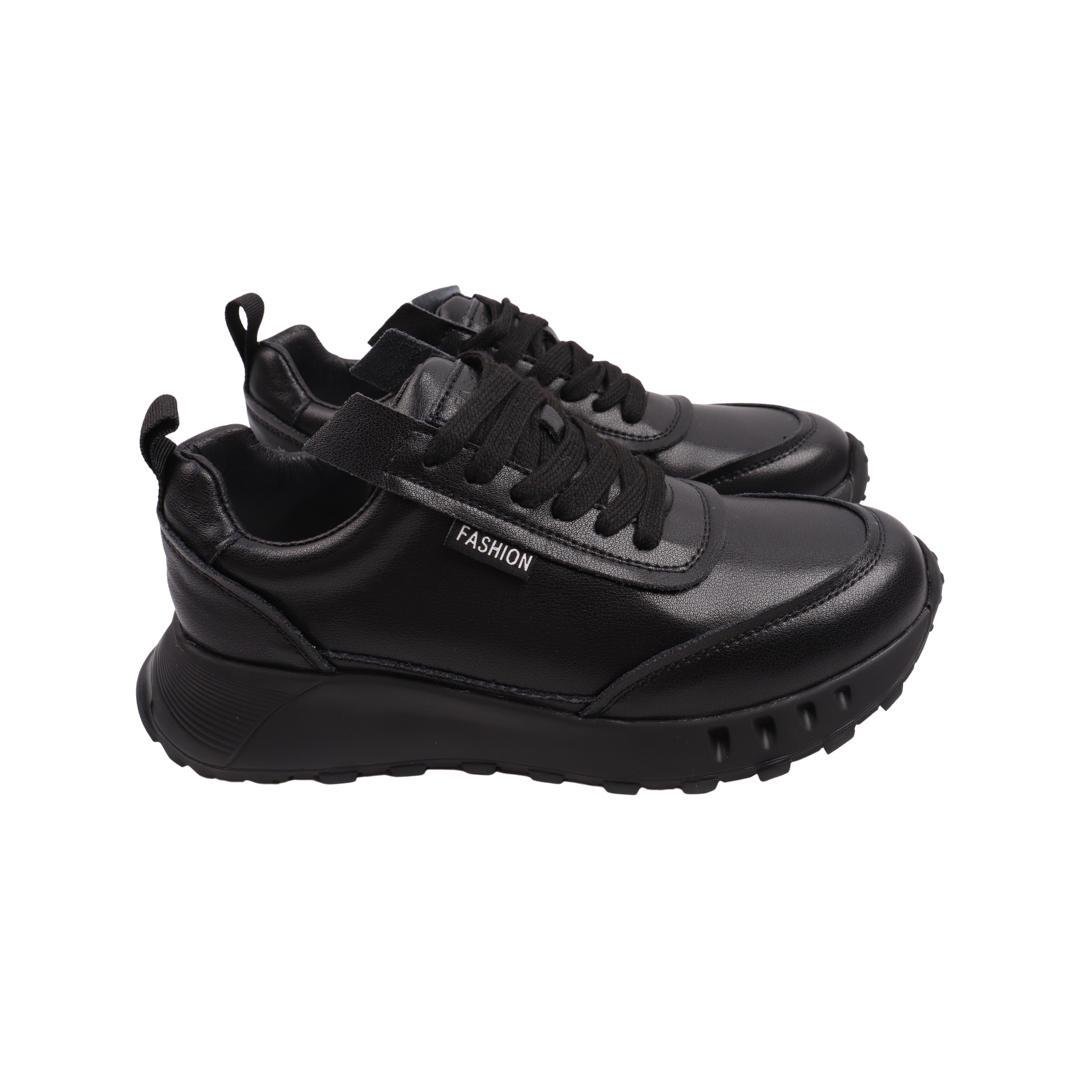 Кроссовки женские Li Fexpert из кожи р. 40 Черный (1044-22DK)