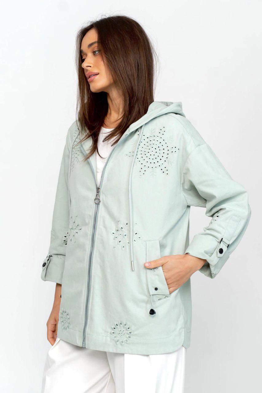 Ветровка-толстовка женская Ришелье XL Мятно-оливковый (33298349)