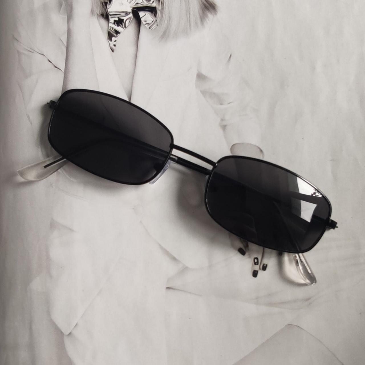 Очки маленькие прямоугольные Черный