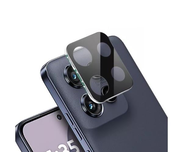 Защитное стекло 3D Tempered Glass на заднюю камеру для Motorola Edge 50 Neo, Black