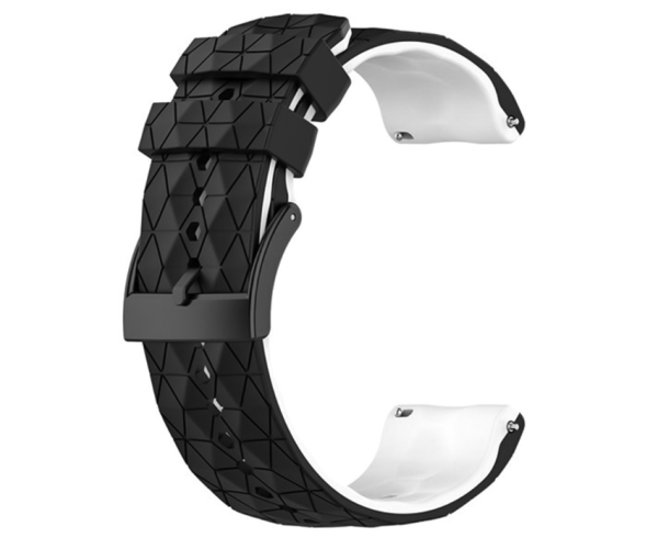 Ремешок силиконовый Structural Rhombus для Mibro GS Active/Active2/GS Pro2 22 мм Черный с белым