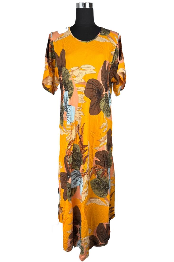 Платье женское летнее длинное 2XL Разноцветный (2613882102) - фото 2 Платье женское летнее длинное 2XL Разноцветный (2613882102) - фото 2