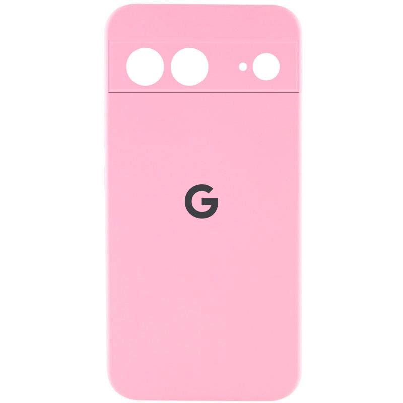 Противоударный Чехол Silicone Cover Lakshmi Full Camera (AAA) with Logo для Google Pixel 7a Розовый/Light Pink