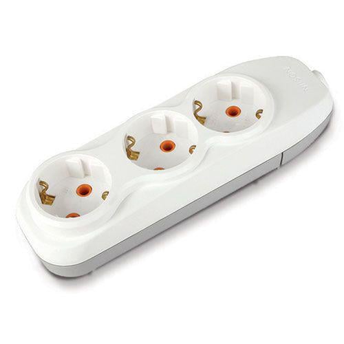 Колодка тримісна Nilson з заземленням (43130100)