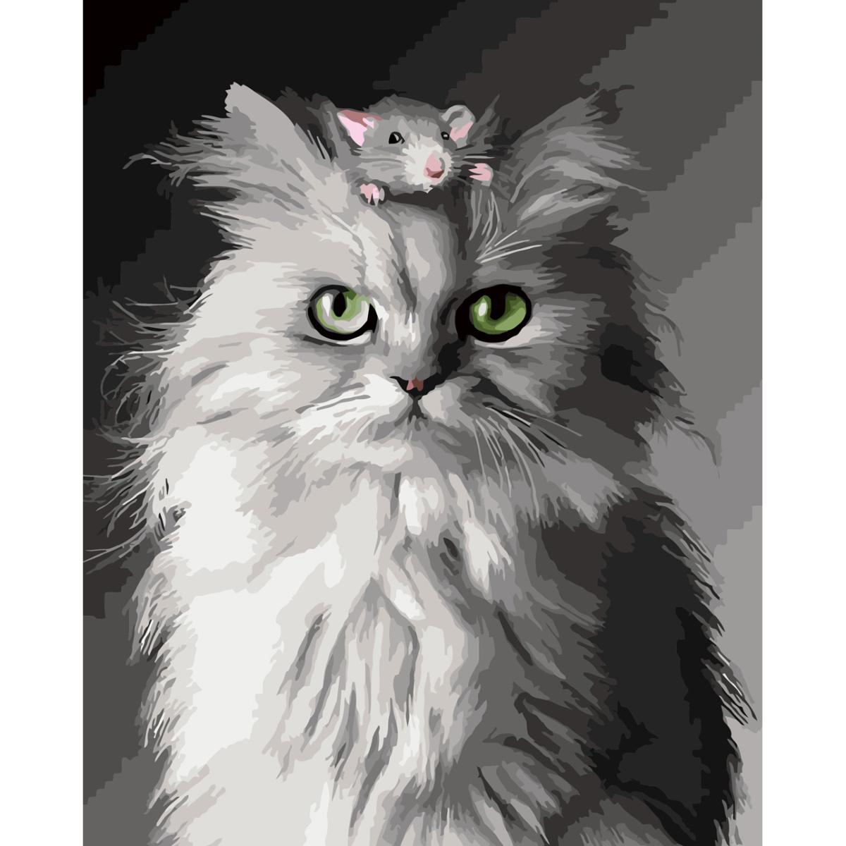 Картина по номерам Strateg Премиум Цикаа дружба с лаком 30х40 см (SS-6510)