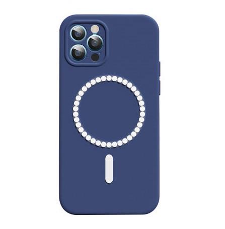 Панель Usams MagSafe Silicone Case для Apple iPhone 12 Pro Blue (BH730) - фото 2