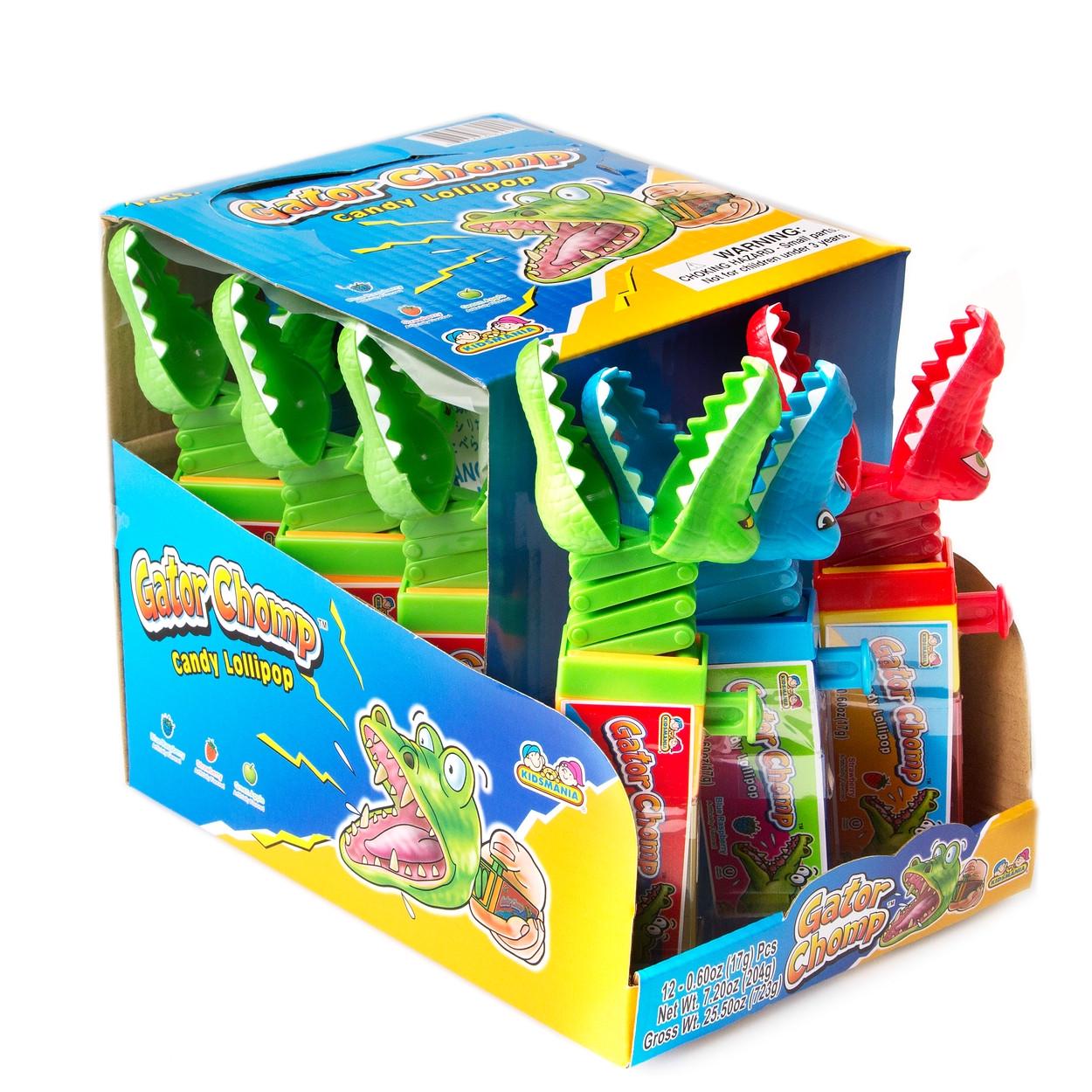 Льодяник з іграшкою-крокодилом Gator Chomp 12х17 г (1257671524)
