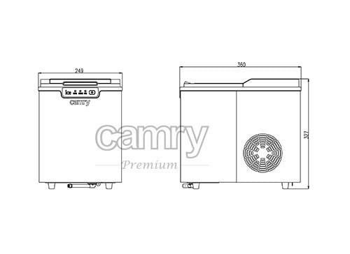 Портативный ледогенератор Camry 12 кг в сутки - фото 7