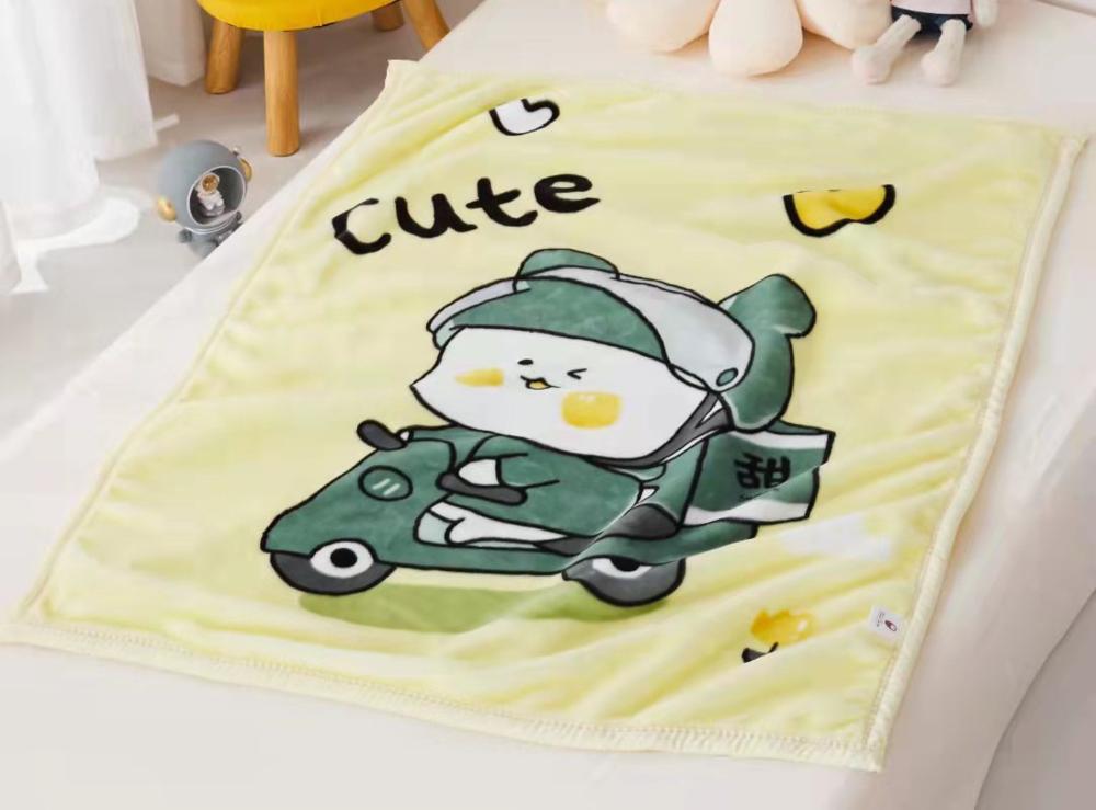 Плед детский Cotton home Cute 110х140 см двойной велсофт СН-1282-50-3 Желтый (DR0140 см73)