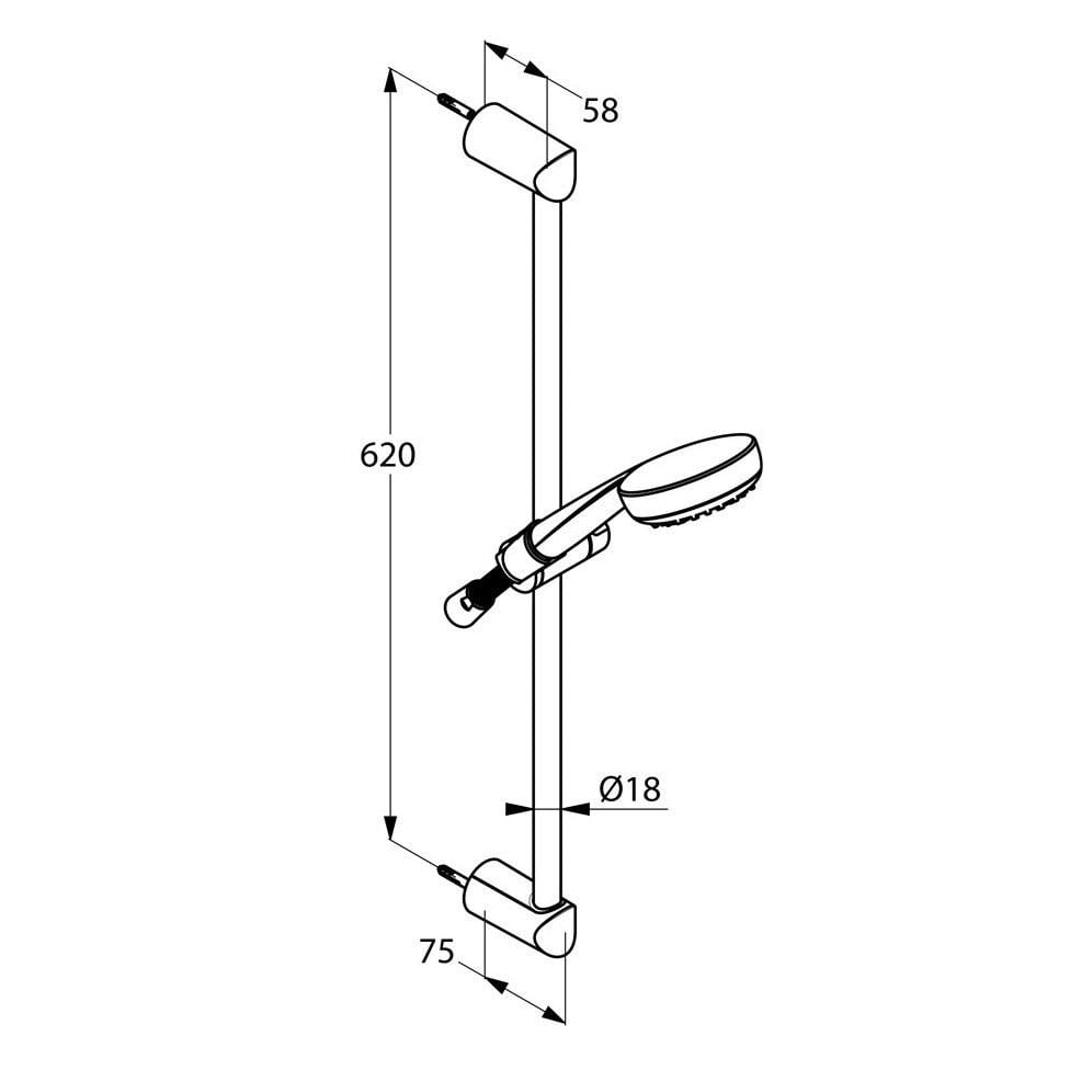 Набор смесителей для ванны Kludi PureEasy 378450565 Хром (166094) - фото 4 Набор смесителей для ванны Kludi PureEasy 378450565 Хром (166094) - фото 4
