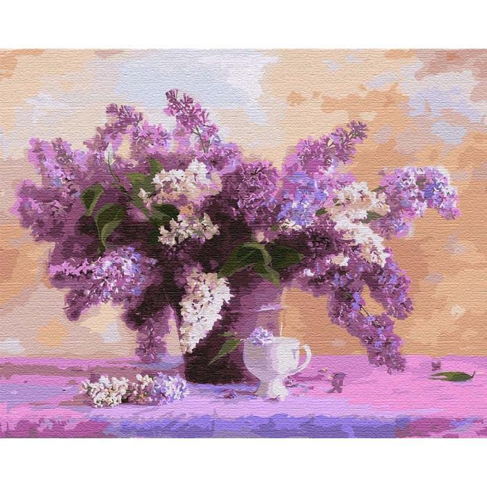 Картина по номерам Идейка "Яркий букет сирени" 40х50 см (KH3111)