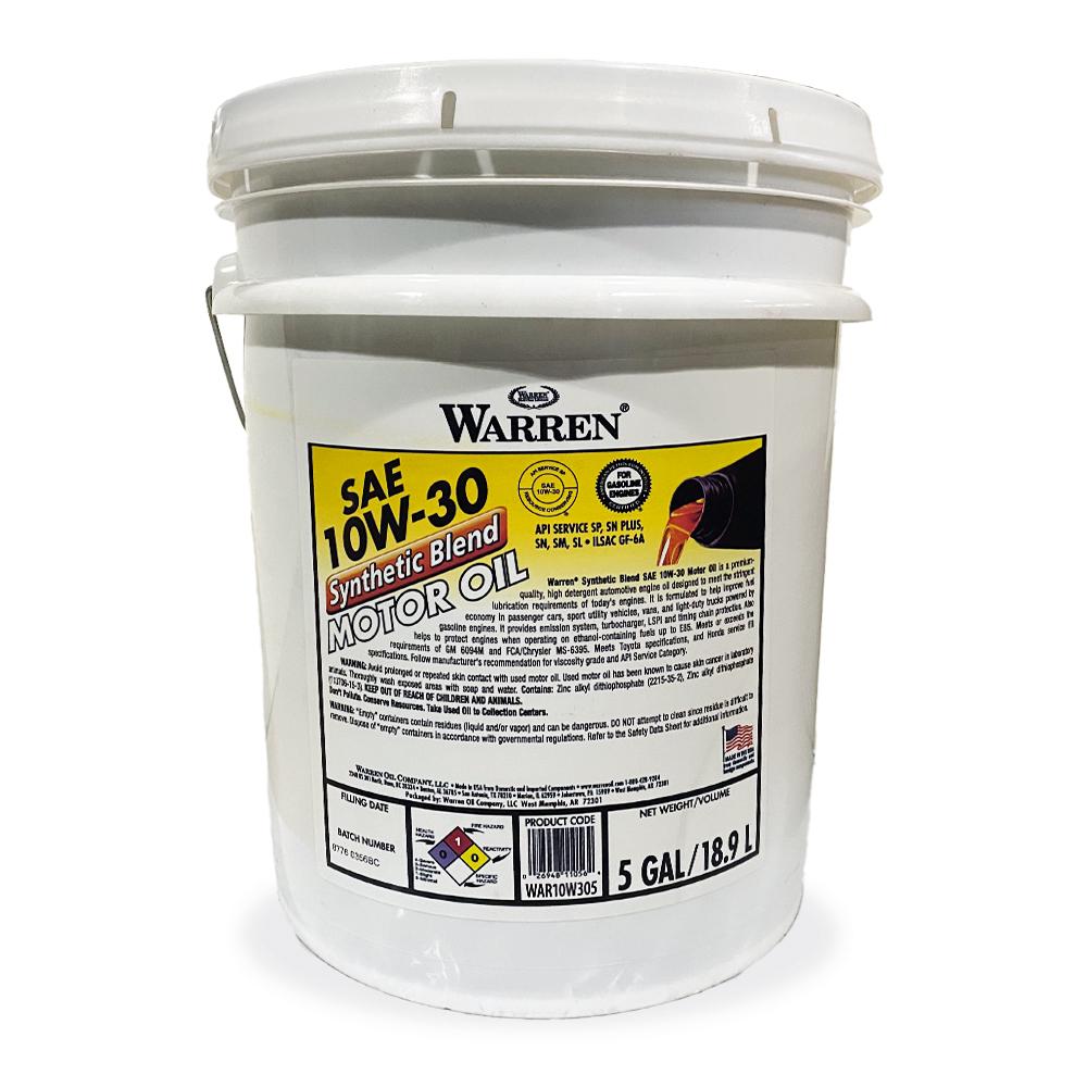 Моторное масло Warren Synthetic blend 10W-30 18,9 л