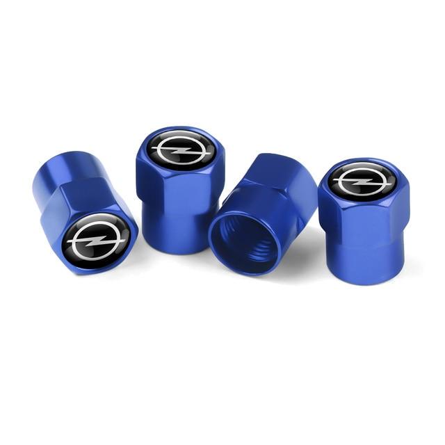 Набір ковпачків на ніпель SUNROZ Caps для автомобіля для Opel Short 4 шт. Blue (A67398) Набір ковпачків на ніпель SUNROZ Caps для автомобіля для Opel Short 4 шт. Blue (A67398)