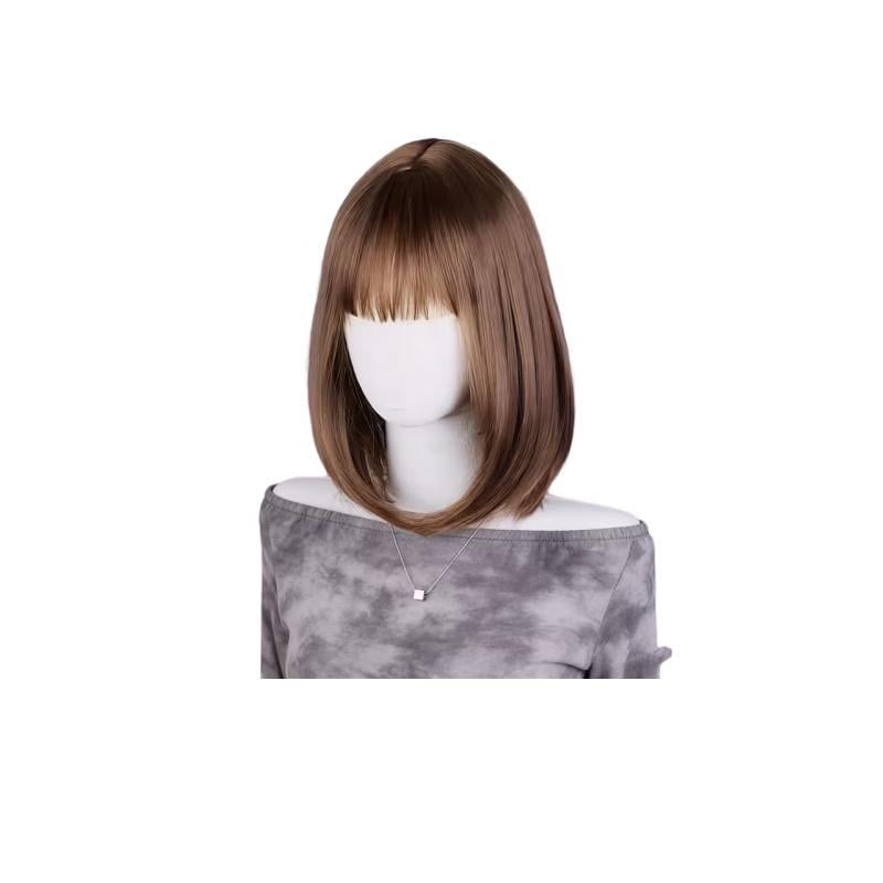 Перука жіноча каре з чубчиком 35,56 см Коричневий (3000004199)