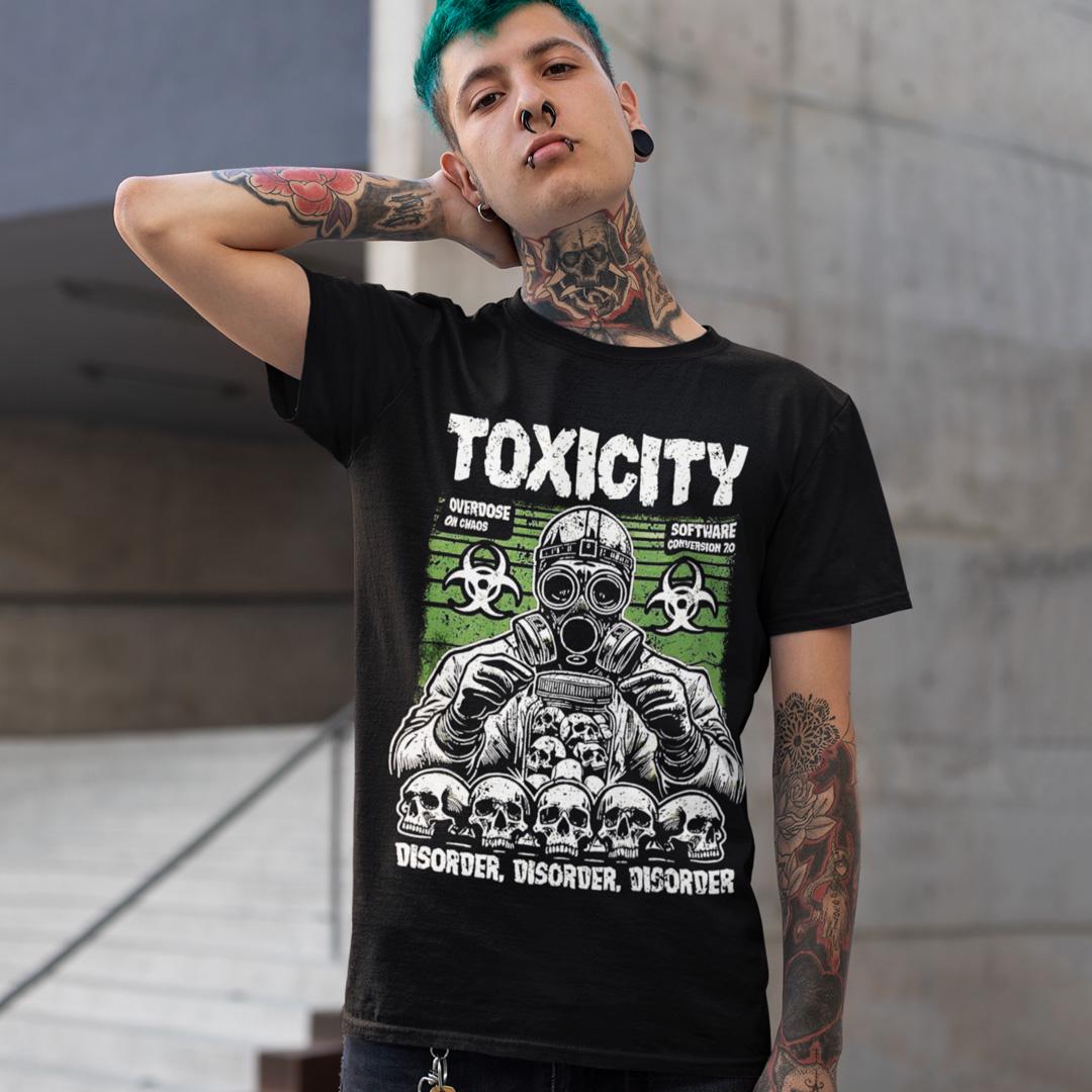 Футболка унісекс System of a Down Toxicity Disorder 4XL Чорний (0000008844)