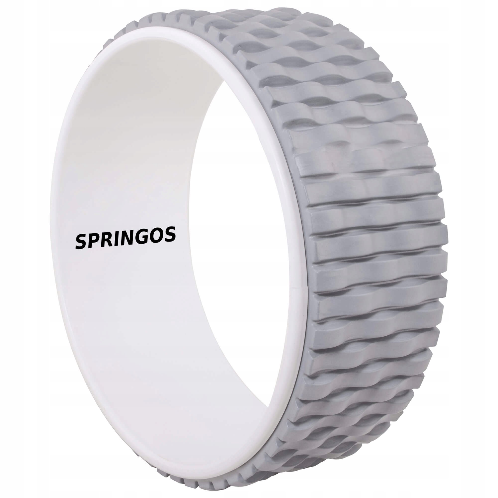 Колесо для йоги та фітнесу Springos Dharma Grey/White (FA0205) - фото 1