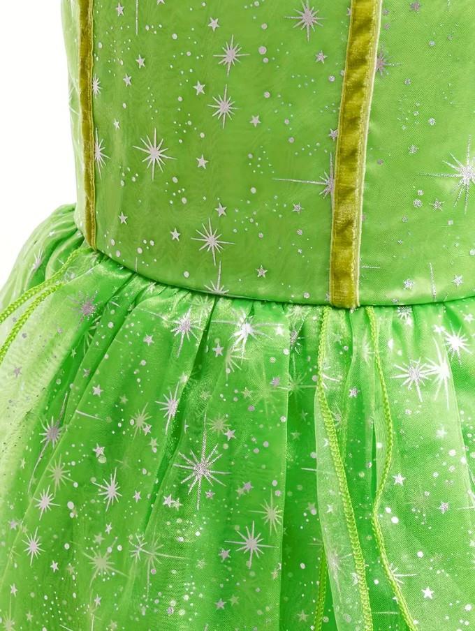 Карнавальний костюм феї для дівчинки 5-6 років 120 см Зелений (2641316639) - фото 5