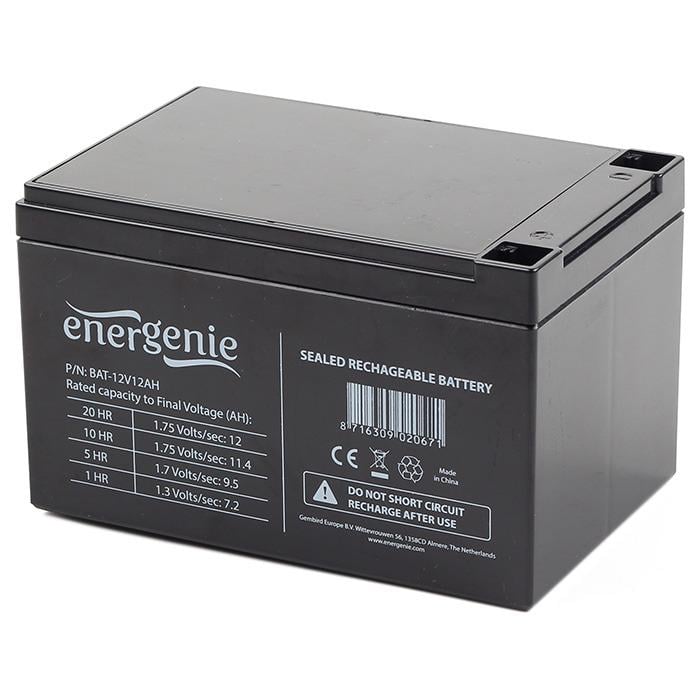 Акумуляторна батарея EnerGenie BAT-12V12AH 12V 12 Аг (20220918) - фото 1