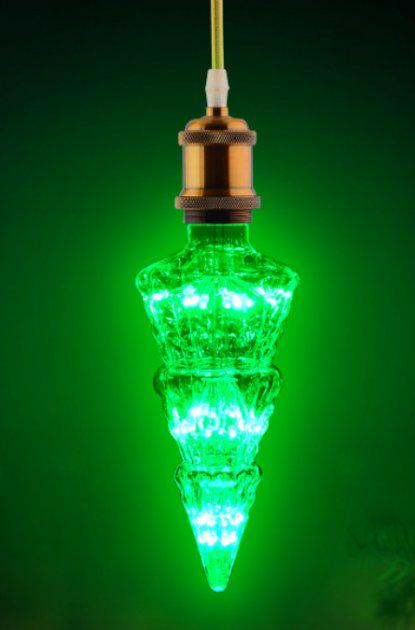 Лампа светодиодная HOROZ ELECTRIC 001-059-0002-040 2W Green E27 Pine 360° (36486409)