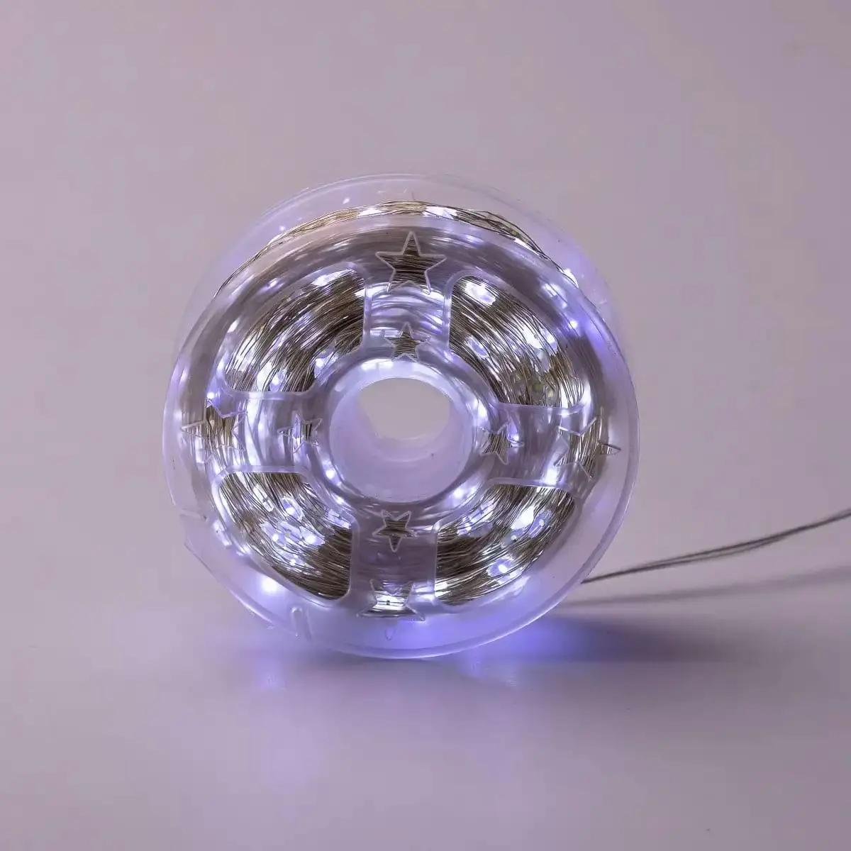 Гірлянда Роса на білому дроті 100 м 1000 LED 8 режимів з пультом Холодний білий - фото 2