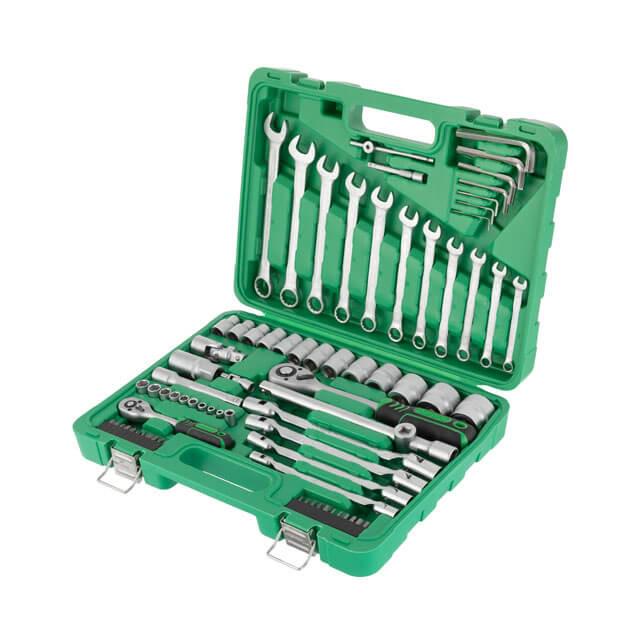 Набор инструментов Intertool ET-6077 1/2"&1/4" 77 шт.