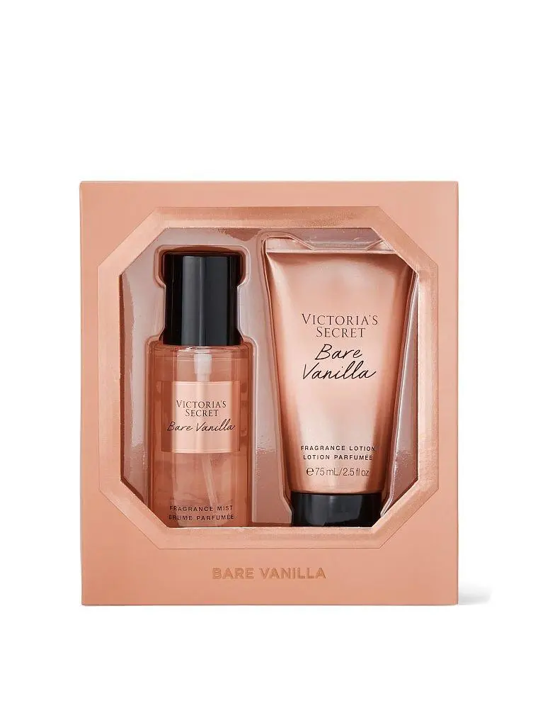 Подарочный набор косметики Victoria's Secret Bare Vanilla kit парфюмированный мист и лосьон (0667556974393)
