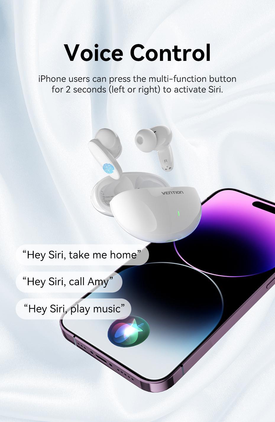 Навушники бездротові Vention Elf E01 Bluetooth 5.3 TWS шумозаглушення AAC/SBC Hi-Fi IPX4 водонепроникні Фіолетовий (NBFV0) - фото 14 Навушники бездротові Vention Elf E01 Bluetooth 5.3 TWS шумозаглушення AAC/SBC Hi-Fi IPX4 водонепроникні Фіолетовий (NBFV0) - фото 14