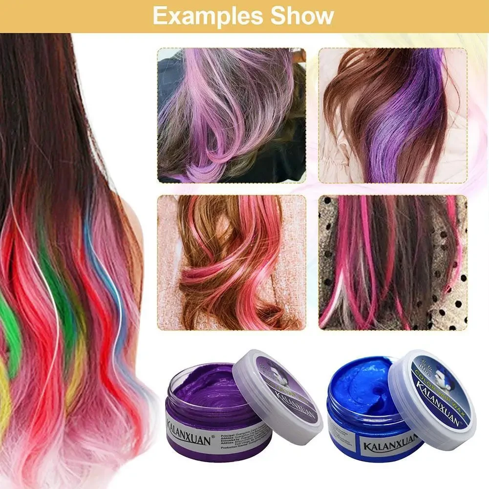 Краска-воск временная для волос Kalanxuan Brown - фото 7