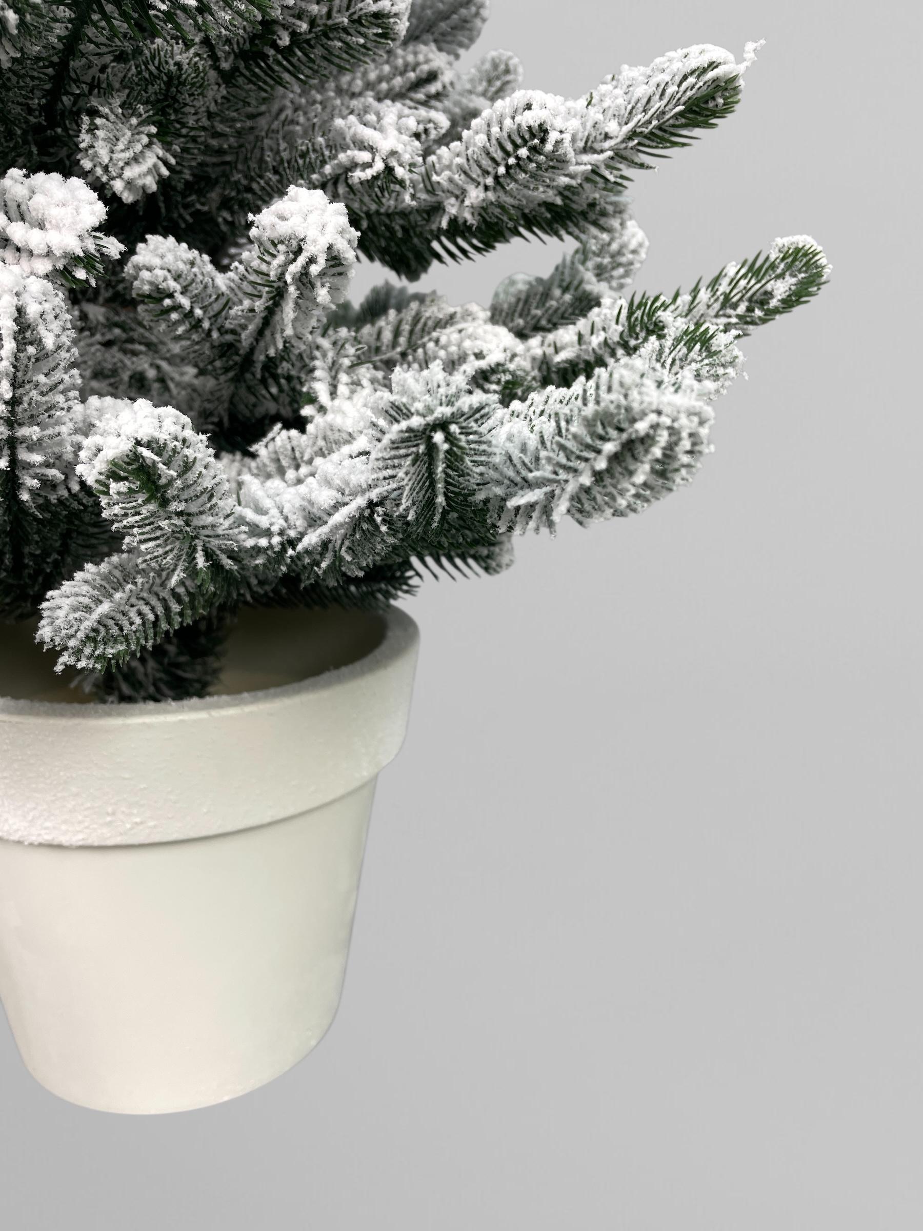 Искусственная елка литая Traditional заснеженная в горшке 70 см Зеленый (Н01021) - фото 6 Искусственная елка литая Traditional заснеженная в горшке 70 см Зеленый (Н01021) - фото 6