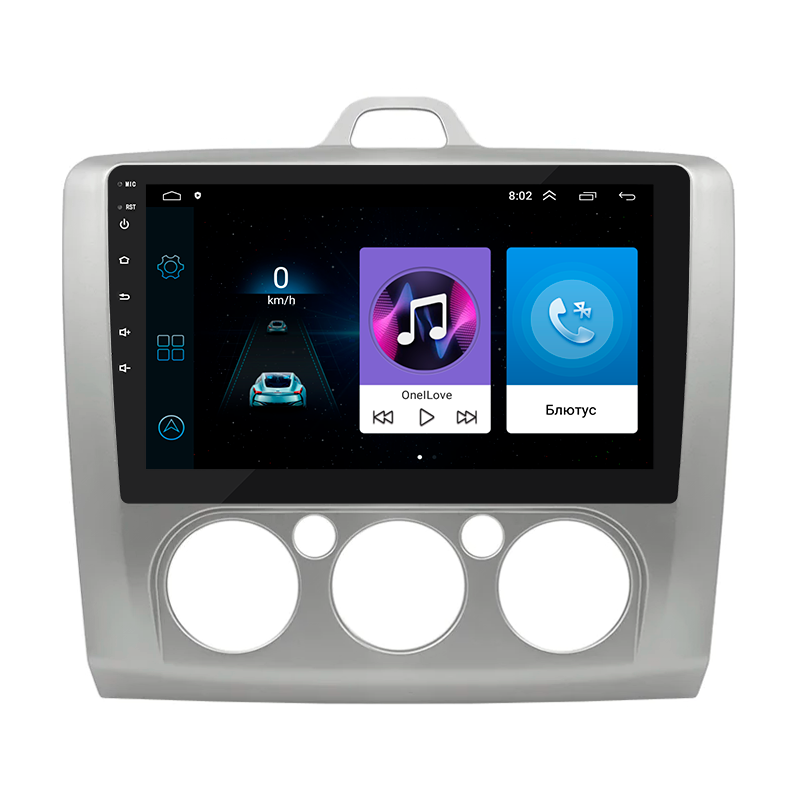 Штатна магнітола Lesko для Ford Focus II Рестайлинг 2007-2011 екран 9" 1+16 Wi-Fi GPS Optima форд фокус