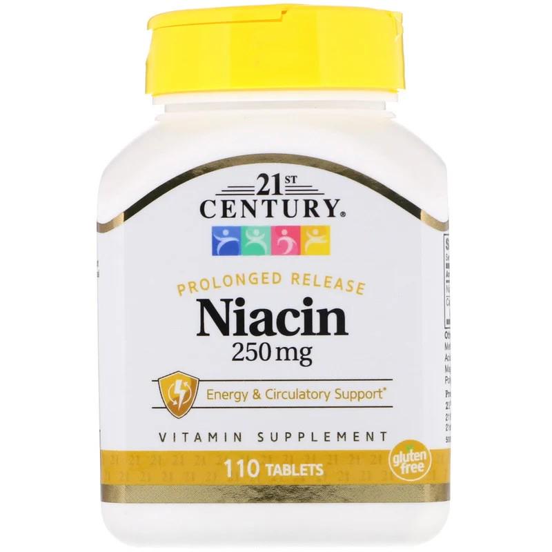 Вітаміни 21st Century Prolonged Release Niacin 250 мг 110 таблеток