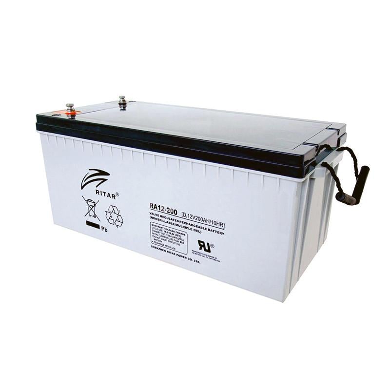 Батарея акумуляторна AGM RITAR RA12-200 Gray Case 12V 200.0Ah