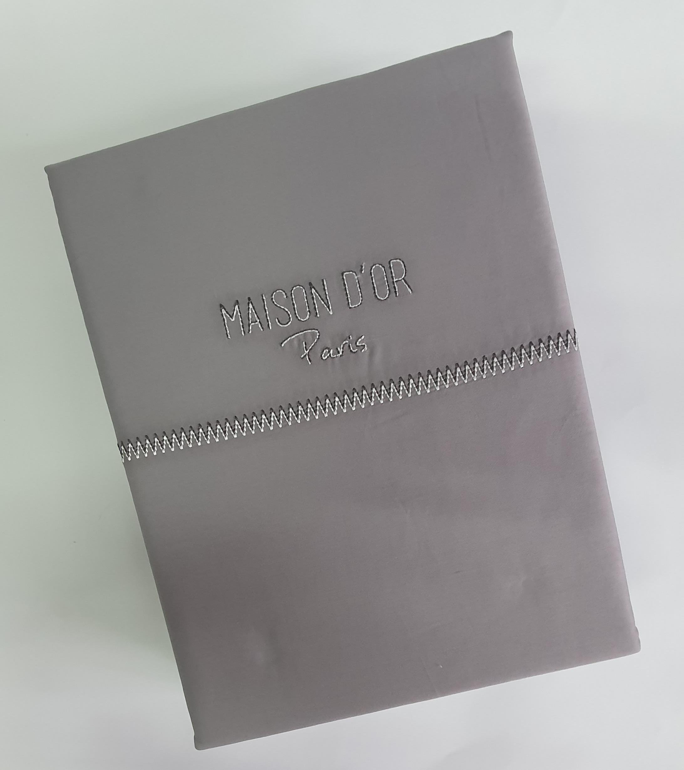 Комплект постельного белья Maison D'or Премиум Cатин 200х220 Dark Grey (02MD200220PS13)