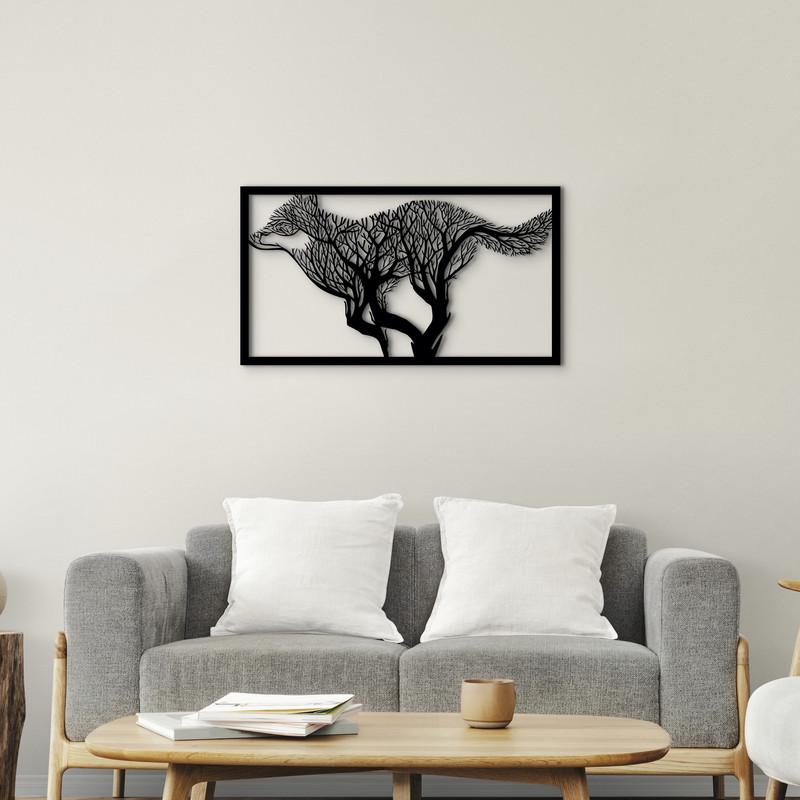 Декоративное панно Лиса из дерева 70х40 см (0059 70 и 40)