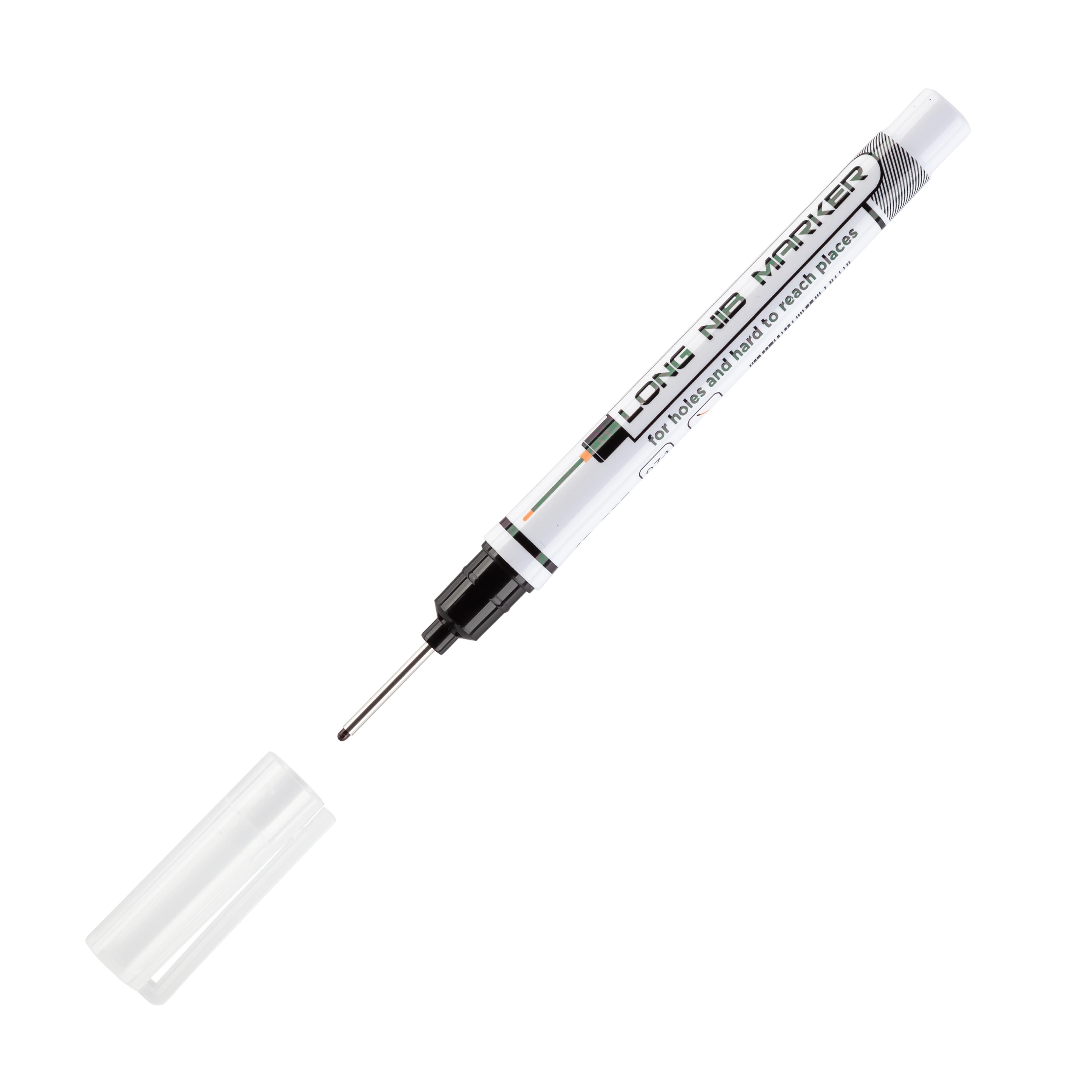 Маркер будівельний Polax для глибоких отворів 20 мм 0,7-1 мм Чорний (49-005)