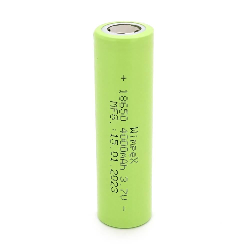 Акумулятор WMP-4000 18650 Li-Ion Flat Top 2000mAh 3,7V Green (25975)