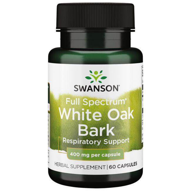 Кора белого дуба Swanson White Oak Bark 400 мг 60 Caps