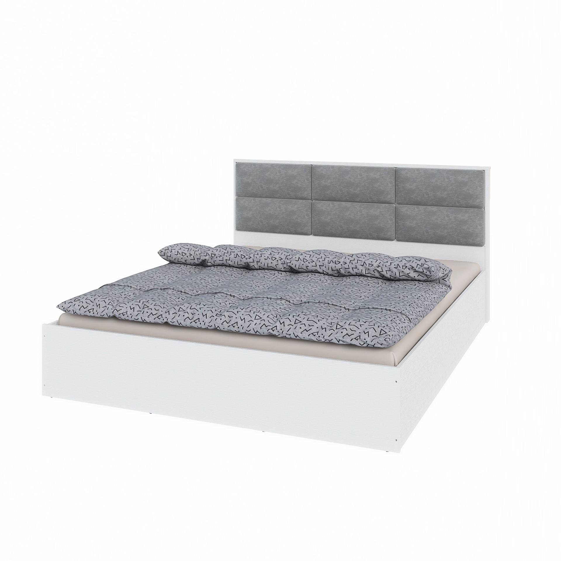 Кровать двуспальная Everest Лайт КЛ-1600 каркас с подъемным механизмом и ламельным основанием Нимфея альба (11448) - фото 1