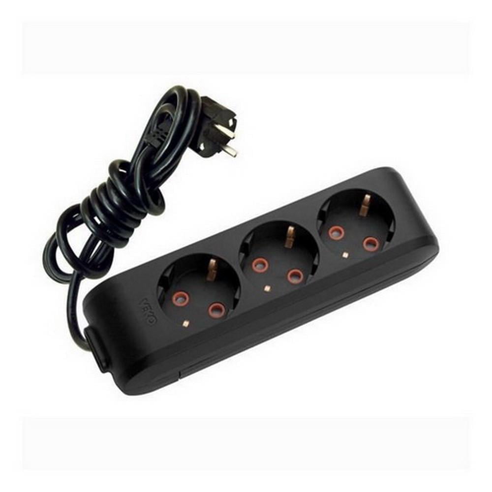 Удлинитель Viko Multi-Let 3 гнезда 3 м с заземлением Черный (21720-е) - фото 1 Удлинитель Viko Multi-Let 3 гнезда 3 м с заземлением Черный (21720-е) - фото 1