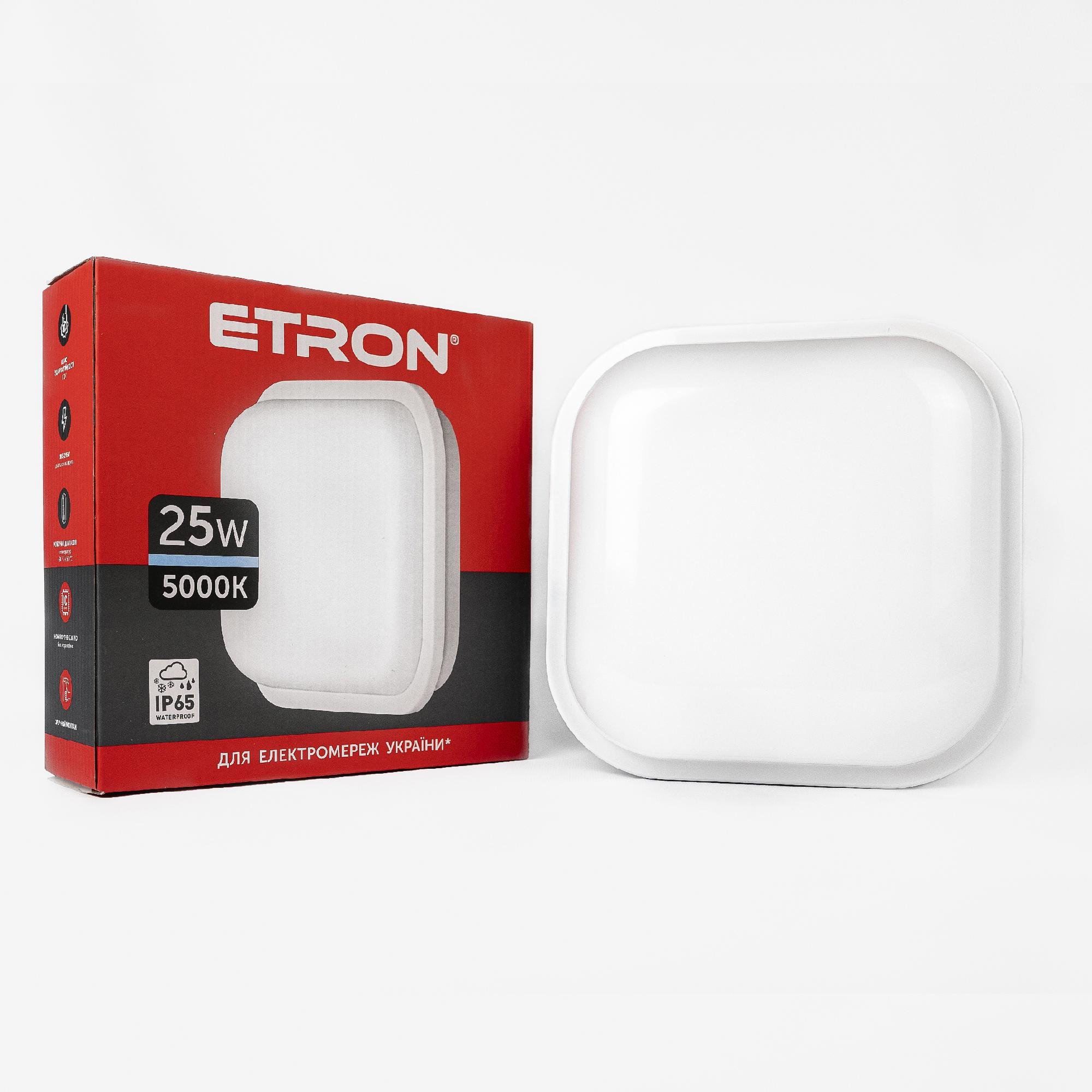 Світильник світлодіодний Etron Communal 1-ESP-510-S 25W 5000 К square